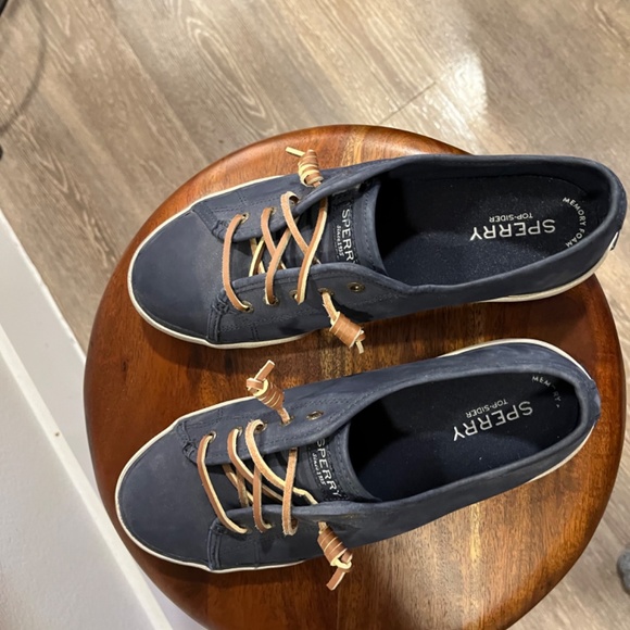 Navy Suede Sperry Top-Sider-Boat Shoe, Size 8 1/2 - Picture 6 of 16